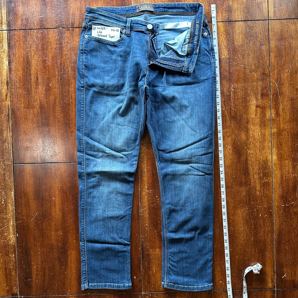 DU/ER Slim Straight Men's Jeans - Dark Blue